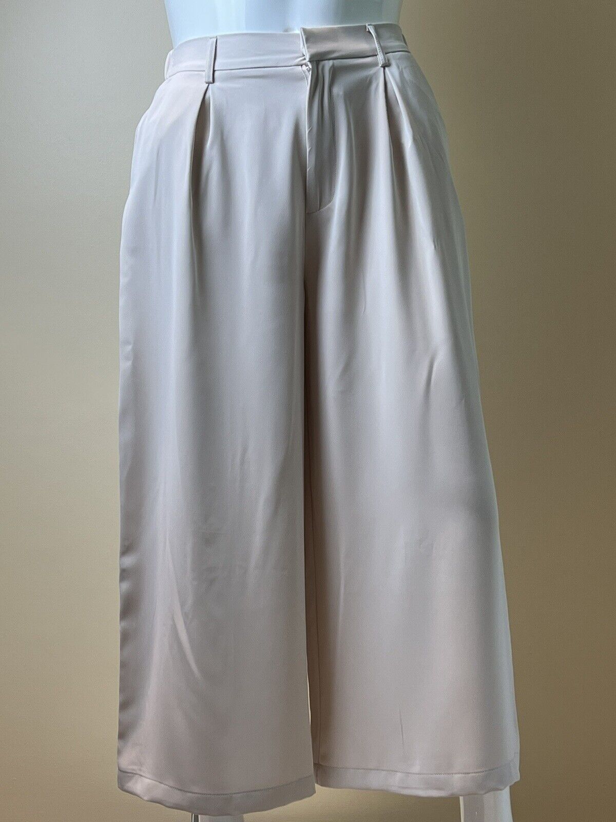 Tronjori Women High Waist Casual Wide Leg Long Palazzo Pants Trousers  Regular Size