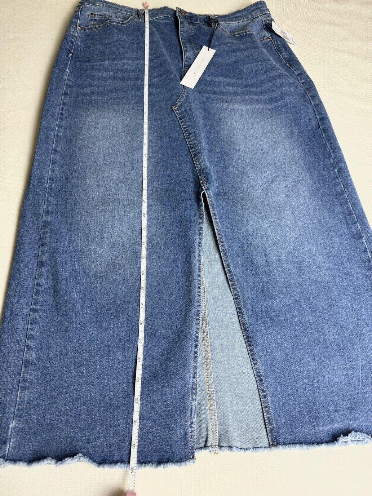 Nine West Women's Denim Jeans skirt blue size 8