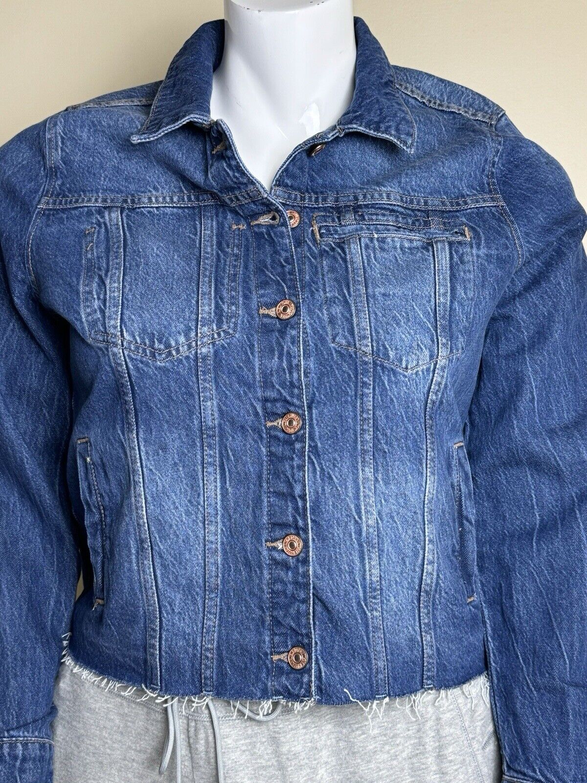 $99 Nicole Miller Women's Blue Jean Jacket Sz XL