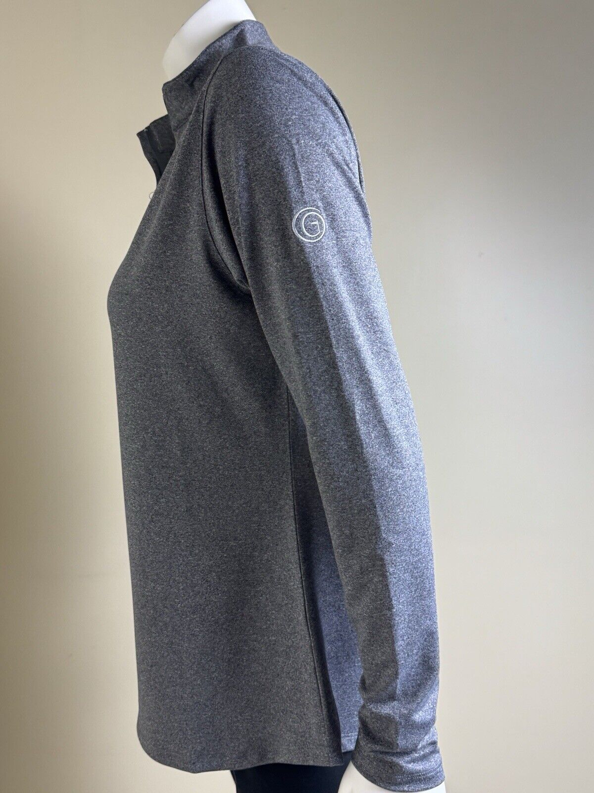 Heather Grey Women’s Golf Sweatshirt Gray Sz L