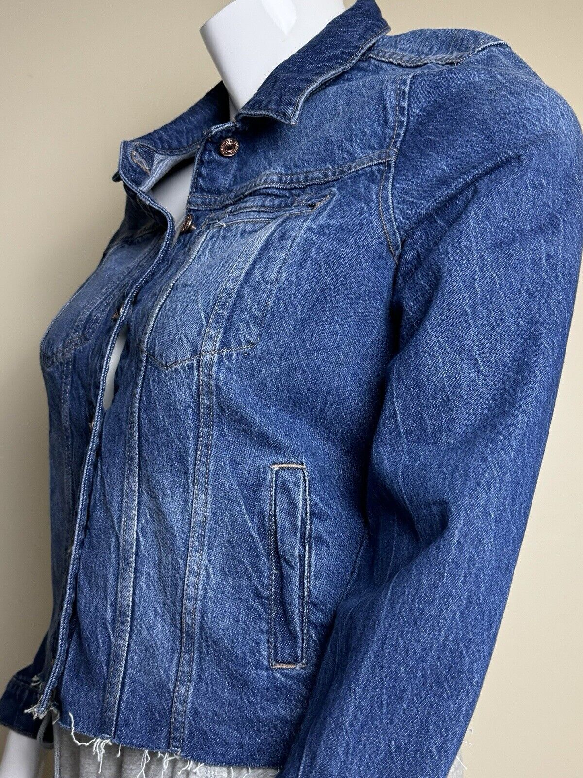 $99 Nicole Miller Women's Blue Jean Jacket Sz XL