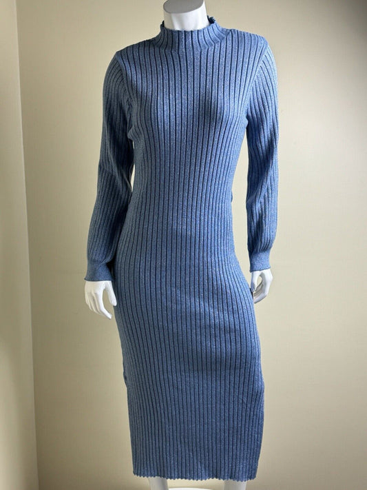 $138 NANETTE LEPORE Knit Blue Dress Sz XL