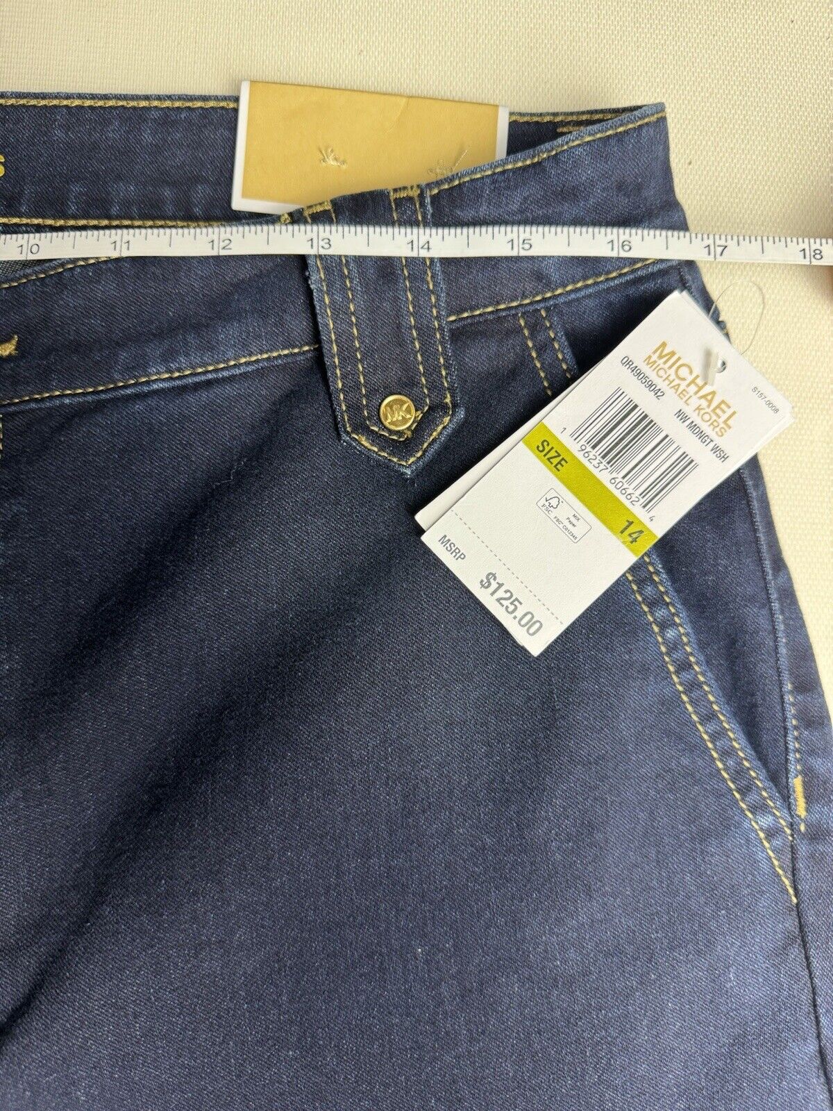 Michael Kors Women's Bottom Blue Denim Jeans Size 14    (66)