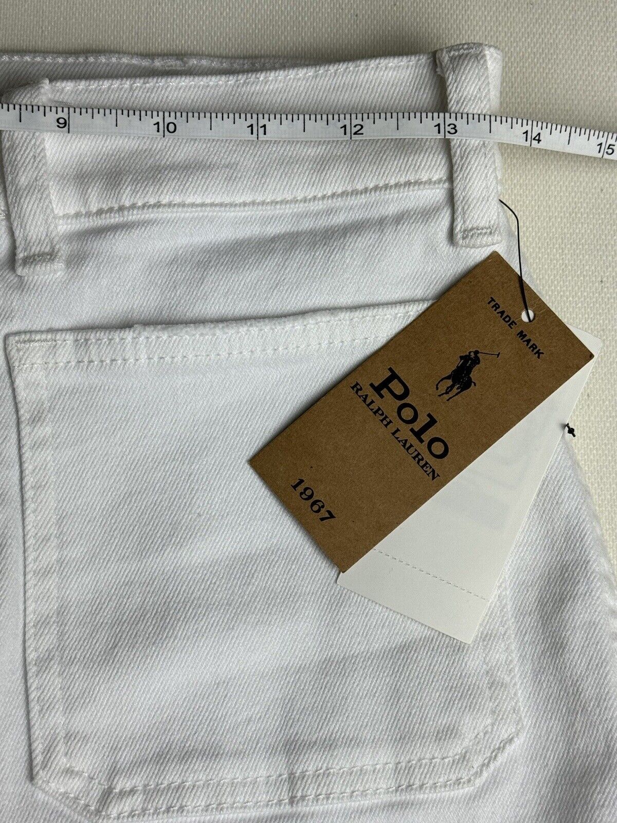 $248 Polo Ralph Lauren Women's White Stretch Jeans Sz 27.   (50)