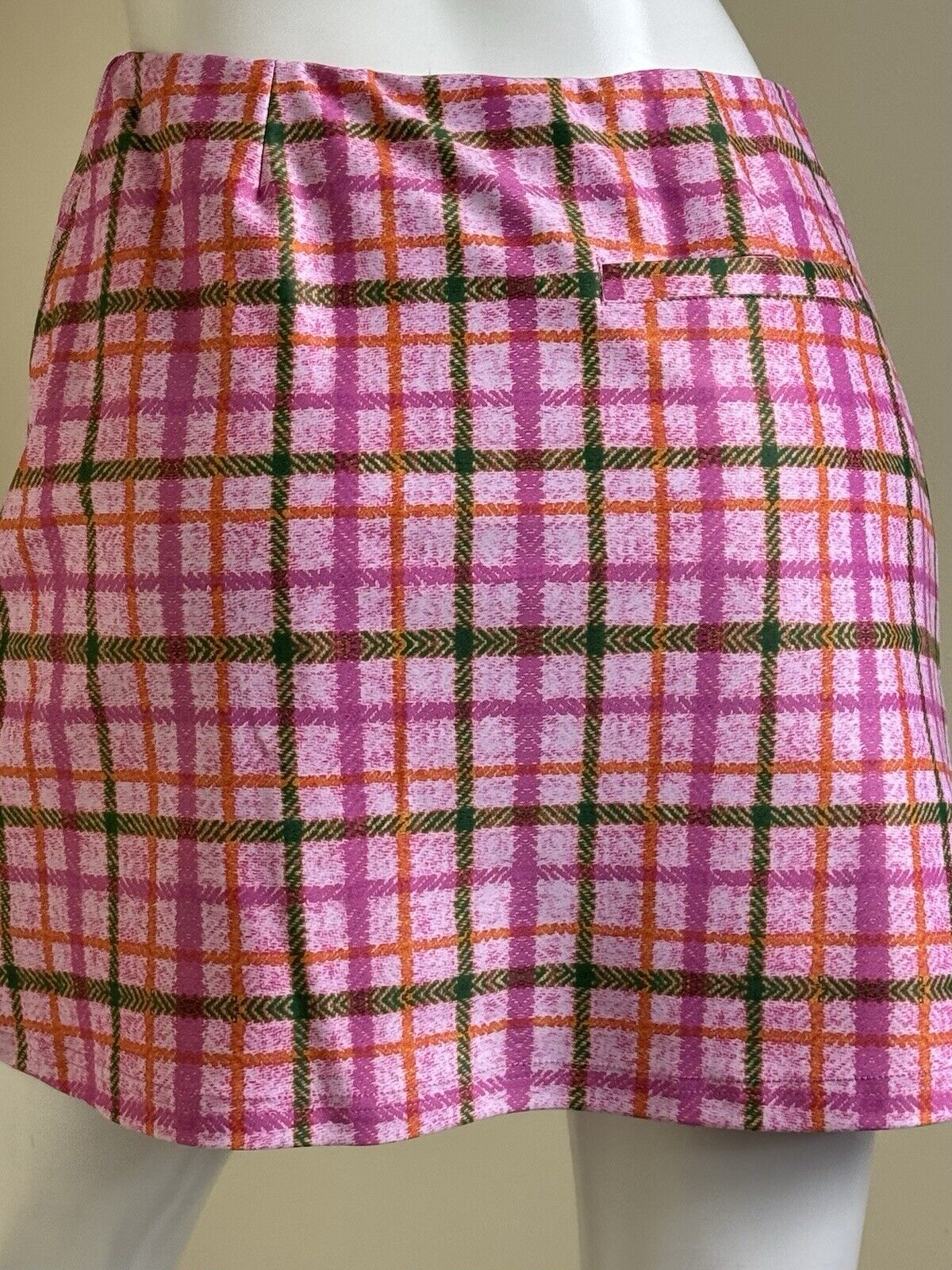 Smith & Quinn Women’s Golf Skort Skirt Plaid Sz M