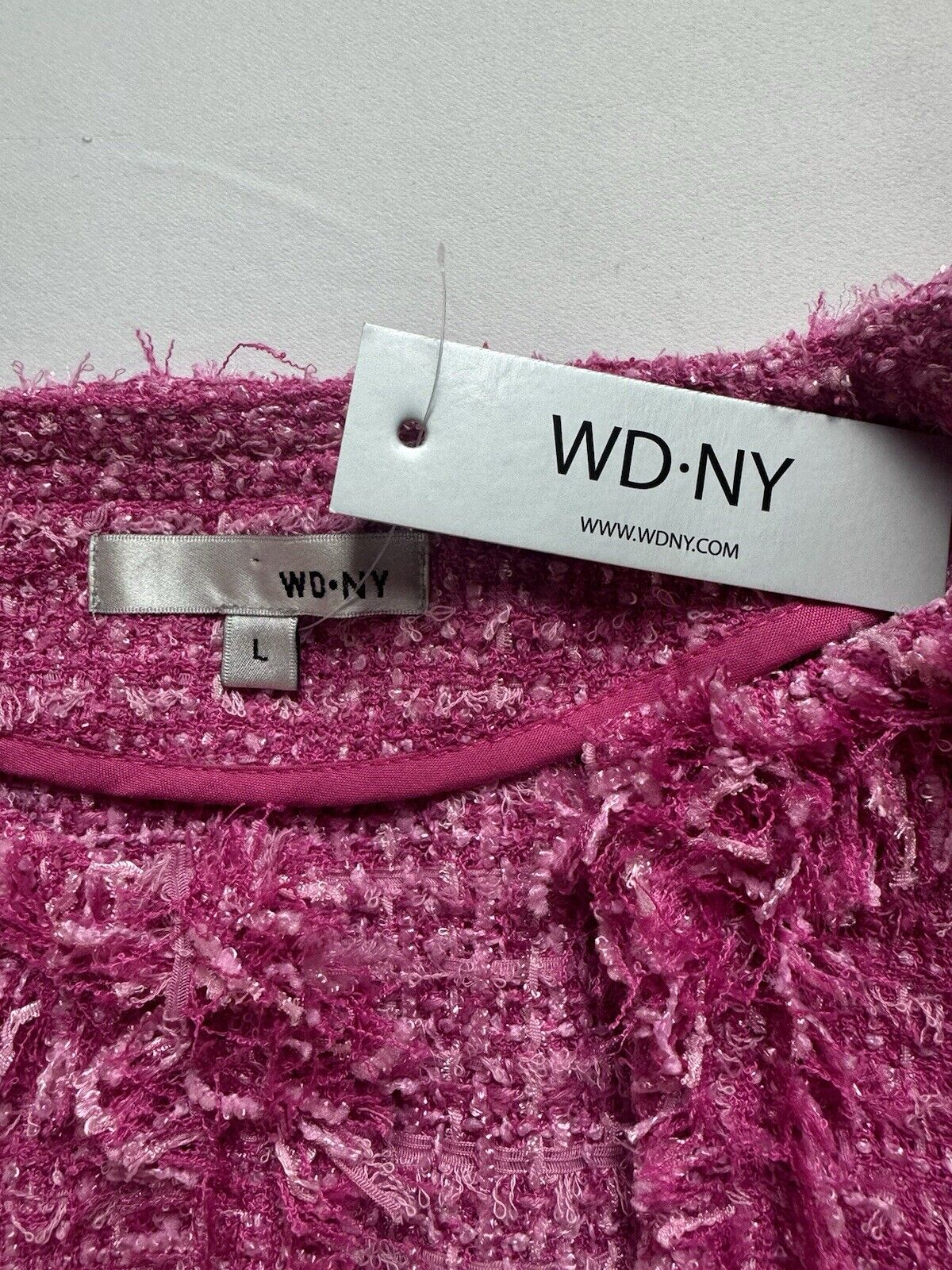 WD.NY Pink Blazer Suit Jacket Size L