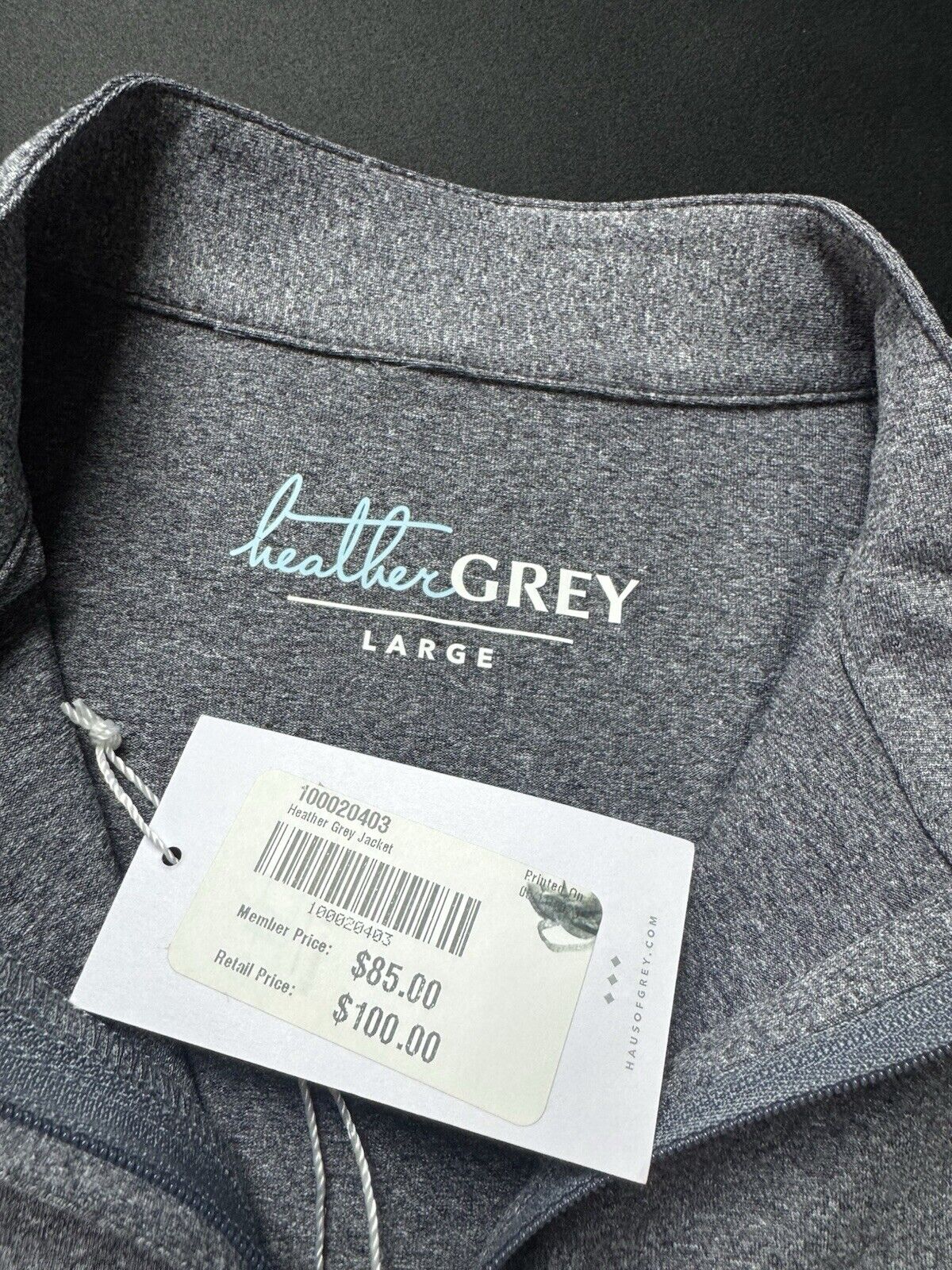 Heather Grey Women’s Golf Sweatshirt Gray Sz L