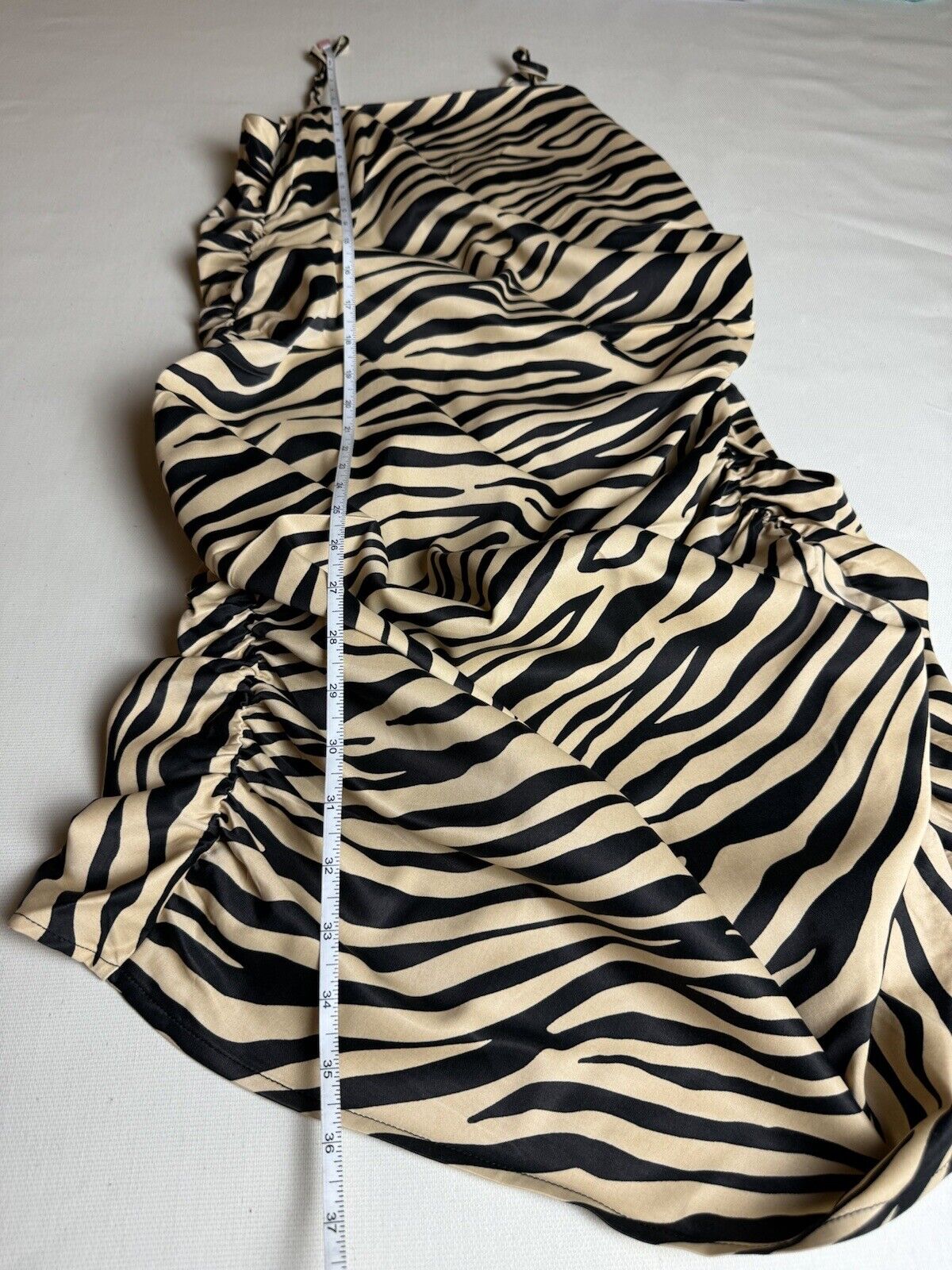 Forever 21 Women’s Zebra Dress Sz 0X Stretch   (50)