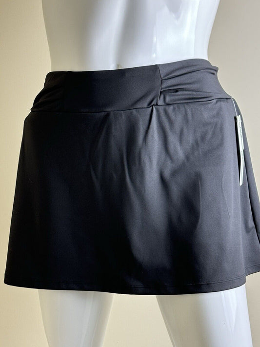 Nicole Miller Women’s Athletic Skort Sz XL Black Skirt  (B.79)