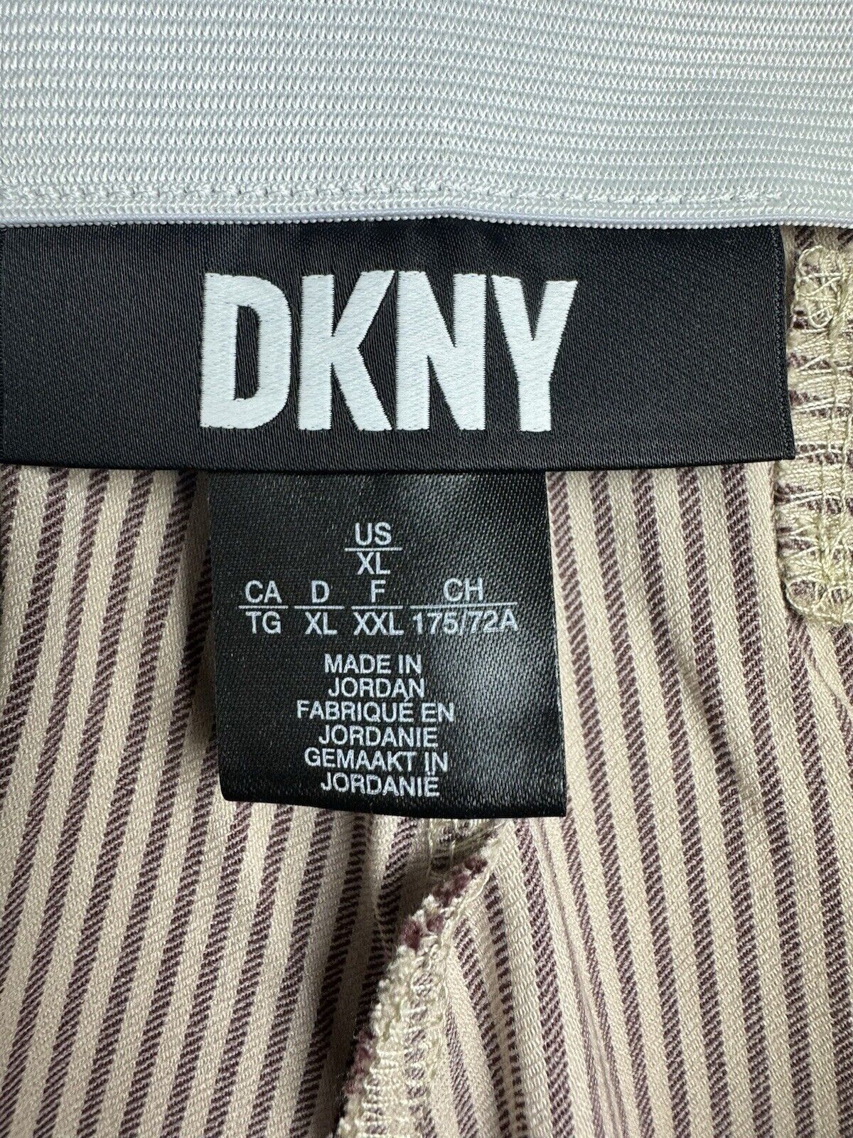 $89 DKNY Women's Striped Pants Sz XL