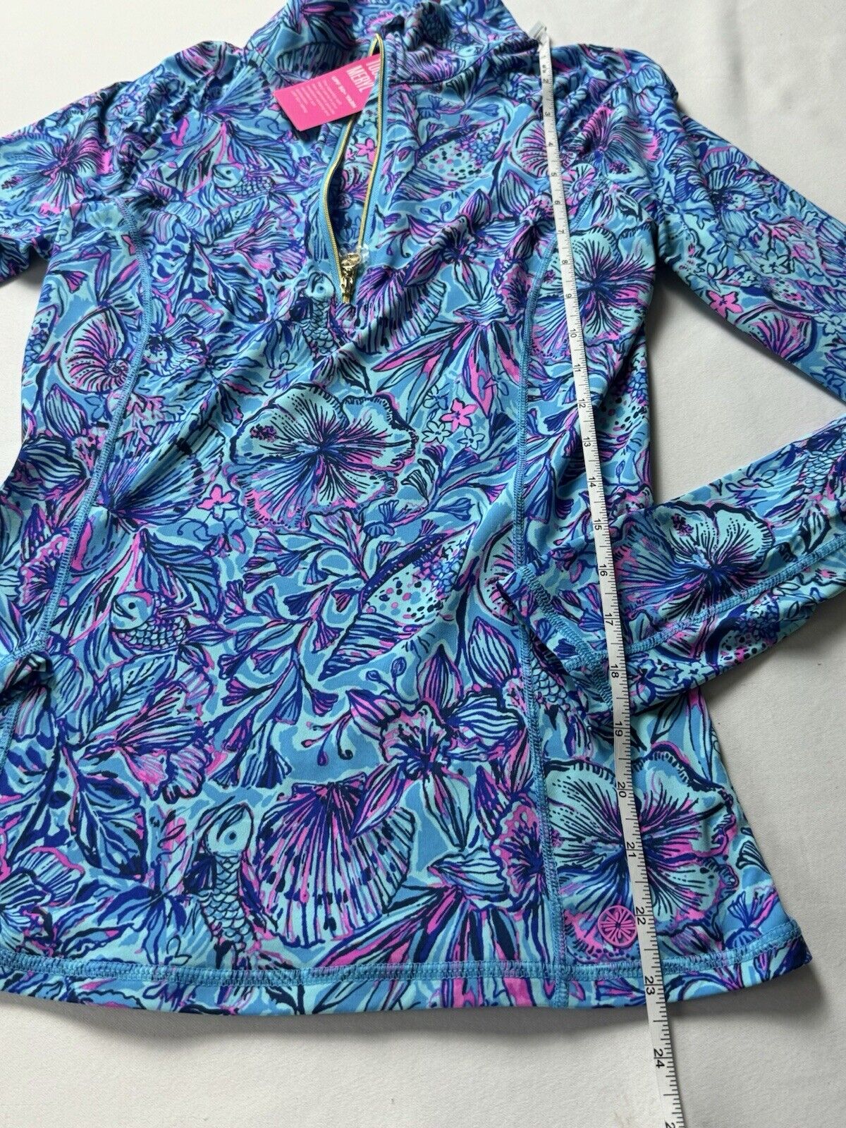 LILLY PULITZER LUXLETIC Justine Golf Sweatshirt Sz XS