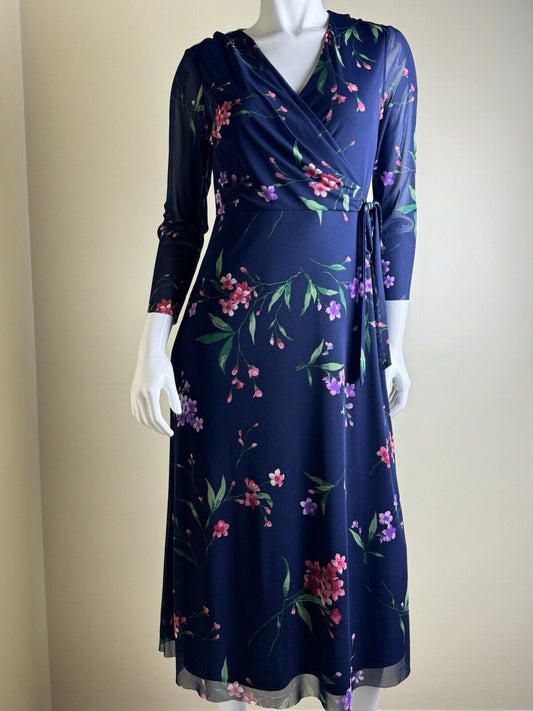 $139 Anne Klein Women's Floral Dress Sz S.  (B.60)