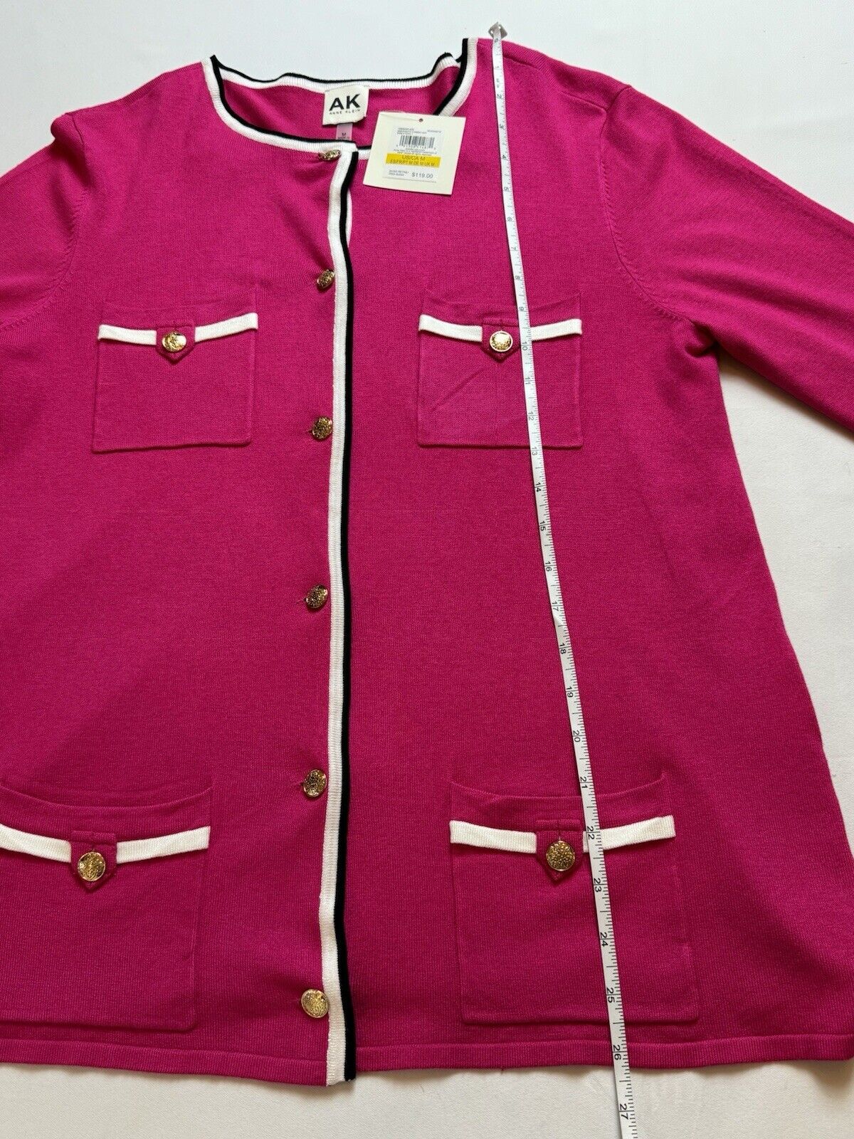 $119 Anne Klein Women’s Cardigan Jacket Sz M