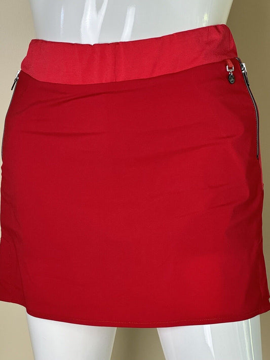 Anatomie Golf Suzzette Skort Women’s Sz L Red       (49)