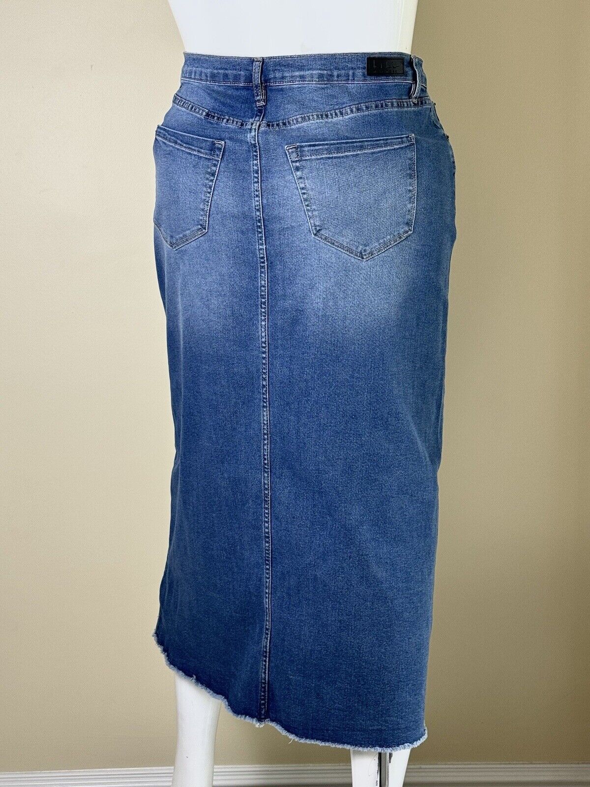 Nine West Women's Denim Jeans skirt blue size 8