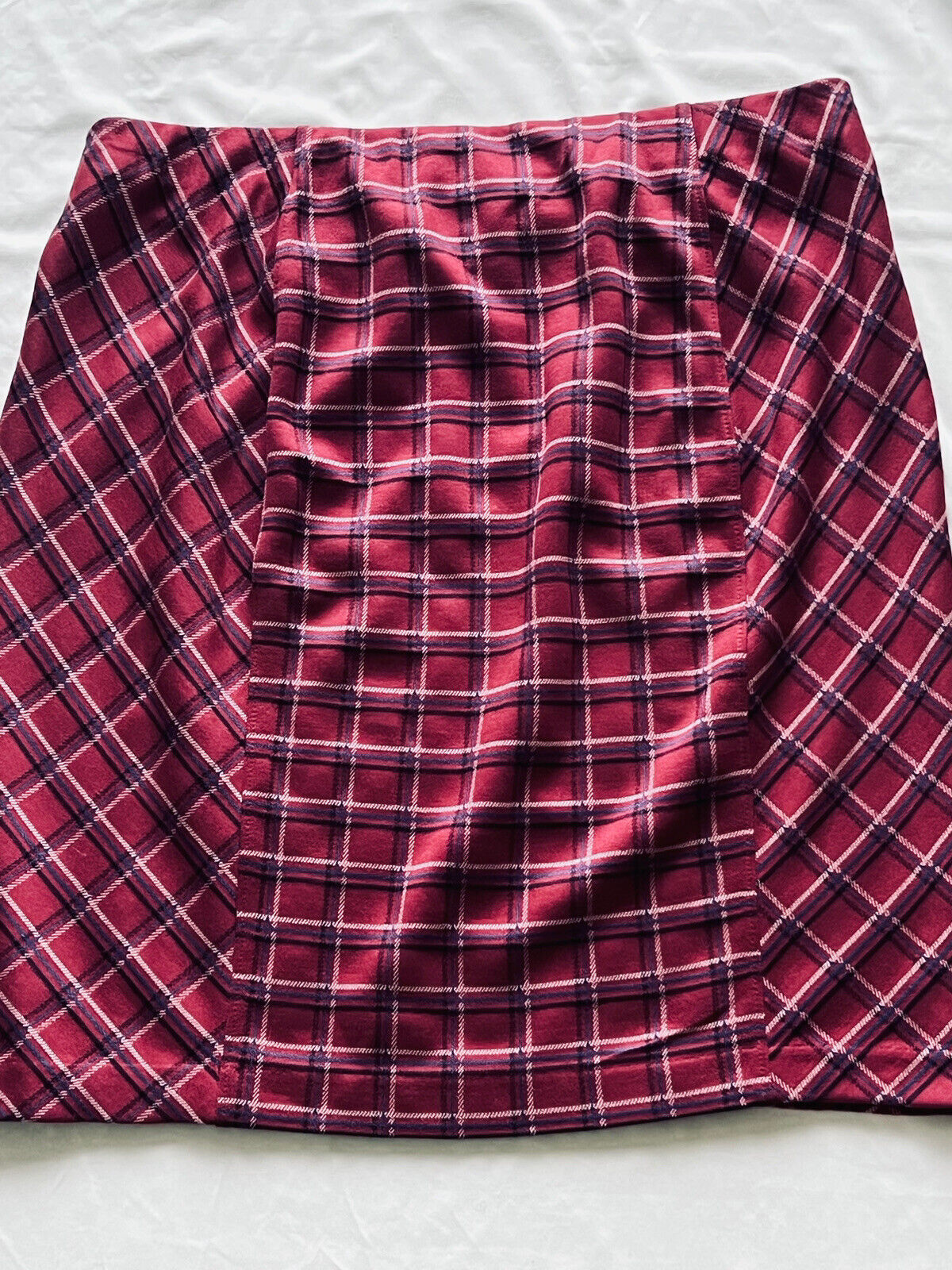 J. Jill Women’s Red Plaid Skirt Size XL