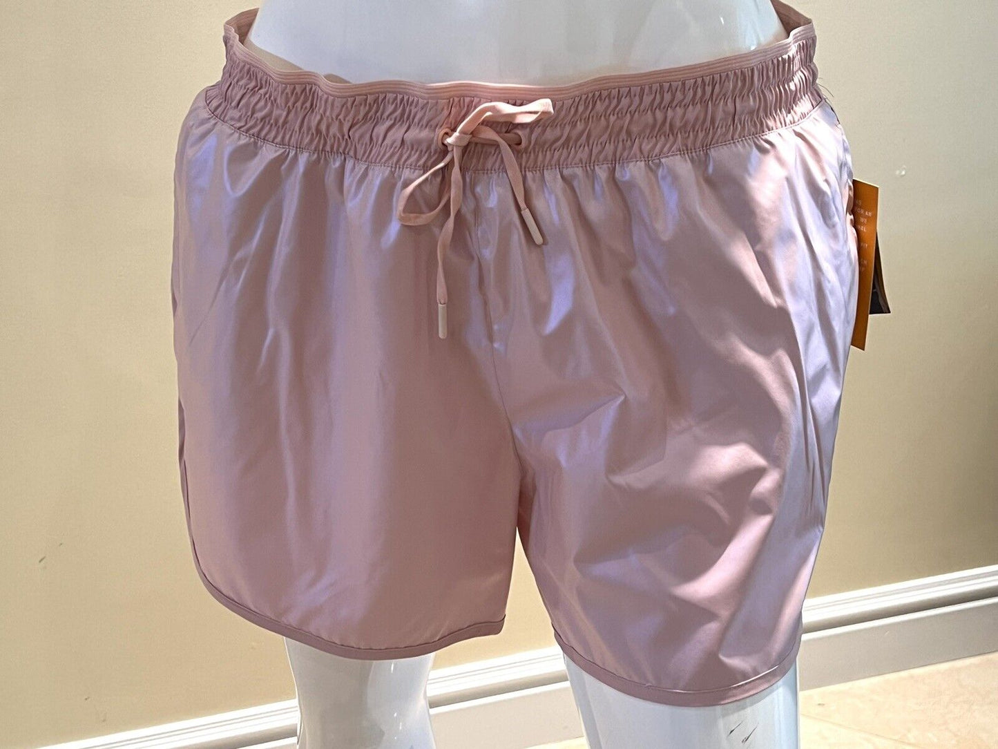 Avia Women's Shine Shorts Pink Sz 2XL