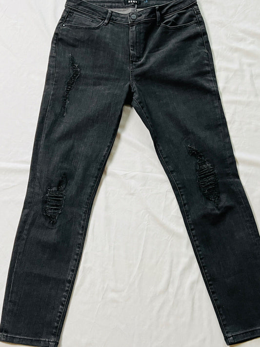 DKNY Jeans Women's Charcoal Gray Denim Jeans Sz 30