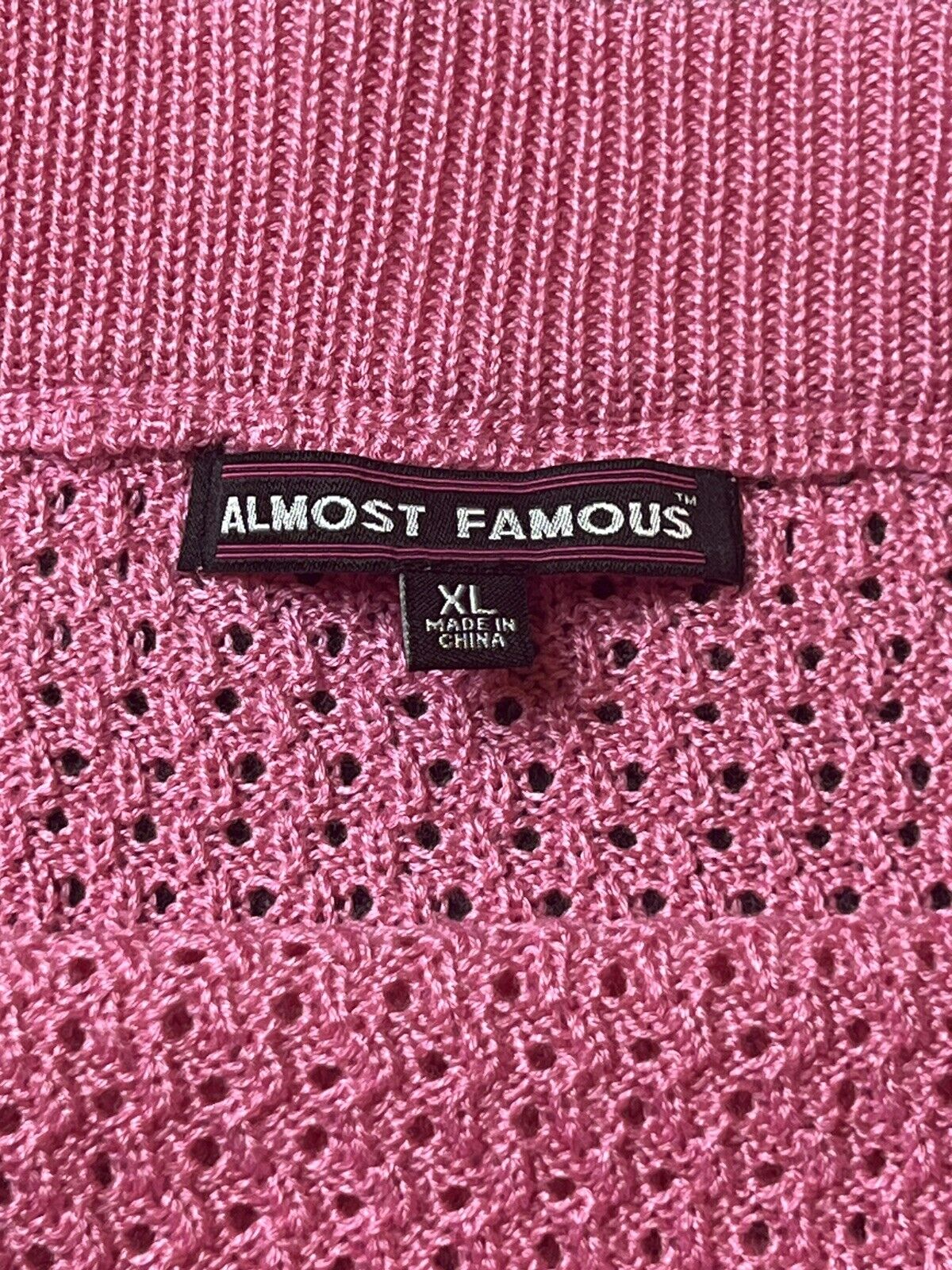 Almost Famous Women's 2 Piece Set Pink Top Sz L /Bottom Sz XL (7)