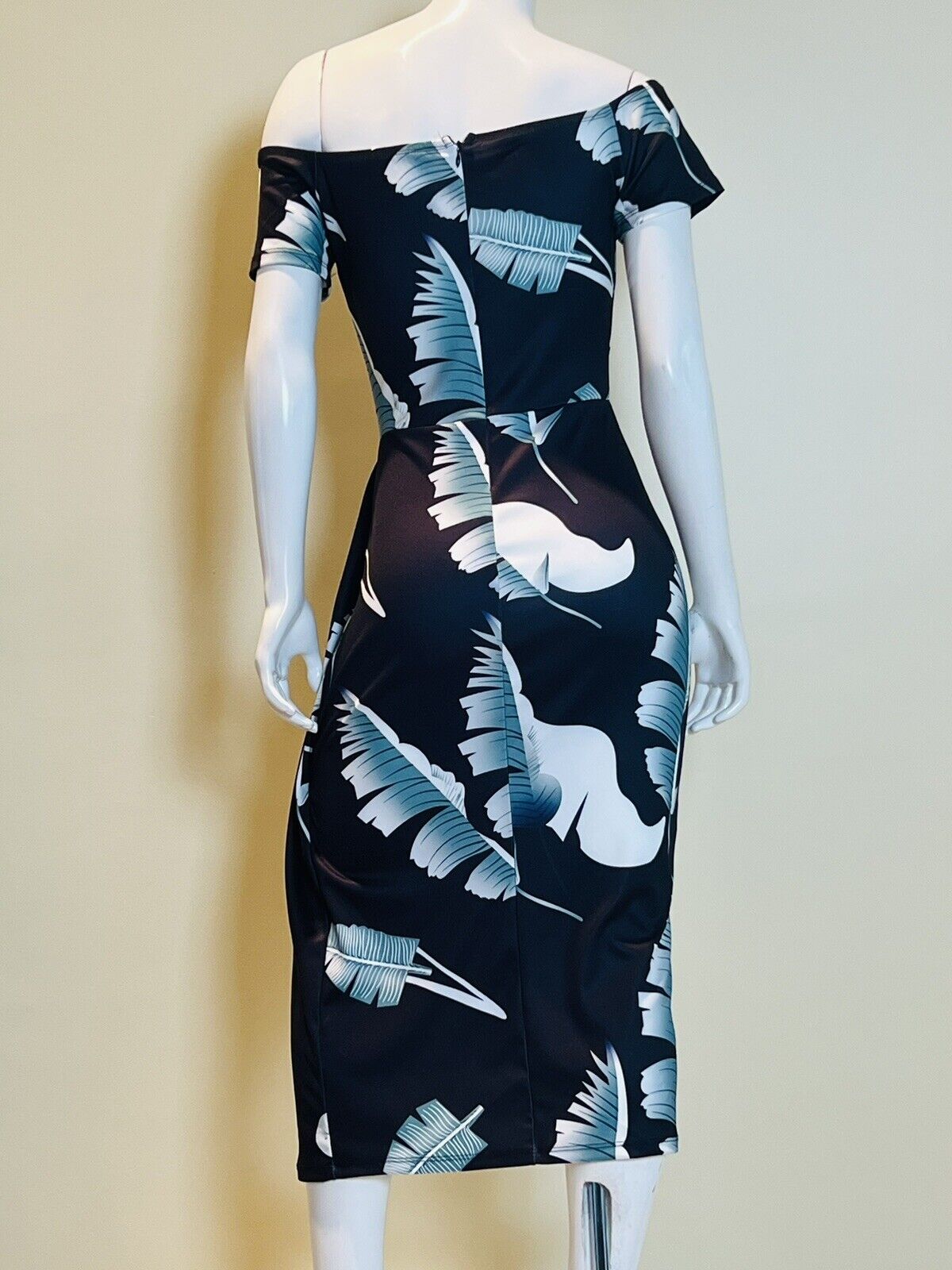 Women's Tropical Midi Dress Navy Sz S (6)