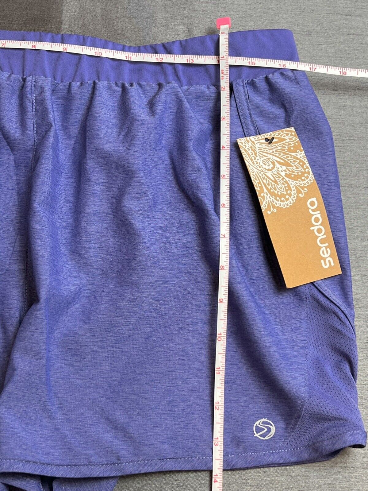 SENDARA Women's Shorts W/Liner! Size XL Purple