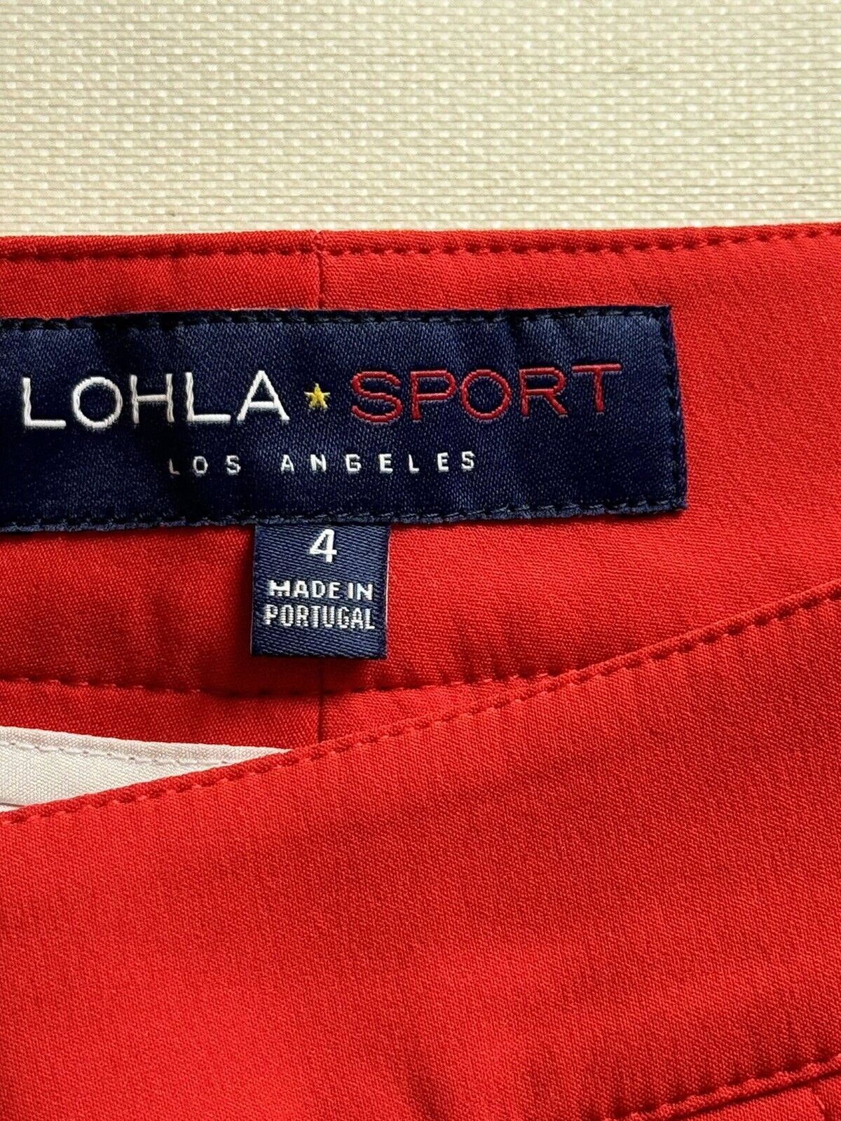 LOHLA Sport Golf Skort Skirt Red Sz 4 Pockets (50)