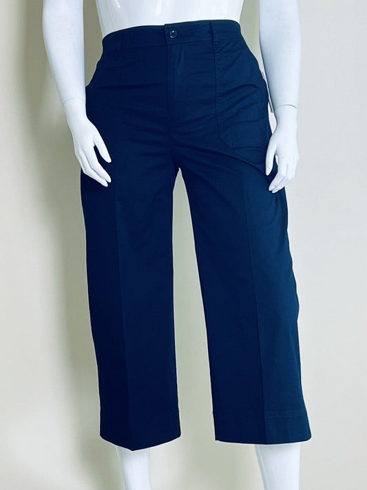 Lauren Ralph Lauren Women’s Cropped Pants Size 16 Navy Blue (#2)