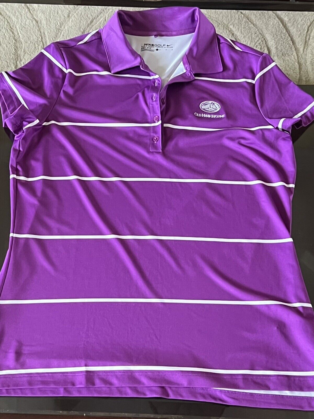 NikeGolf Women's Golf Shirt Purple Sz L