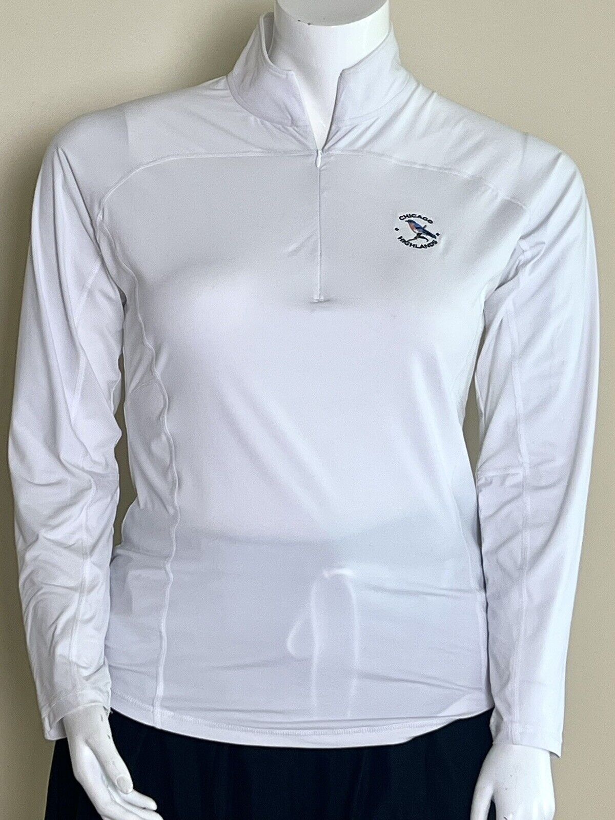 FJ FootJoy Women's Sz L Sweatshirt Golf White Long Sleeves (49)