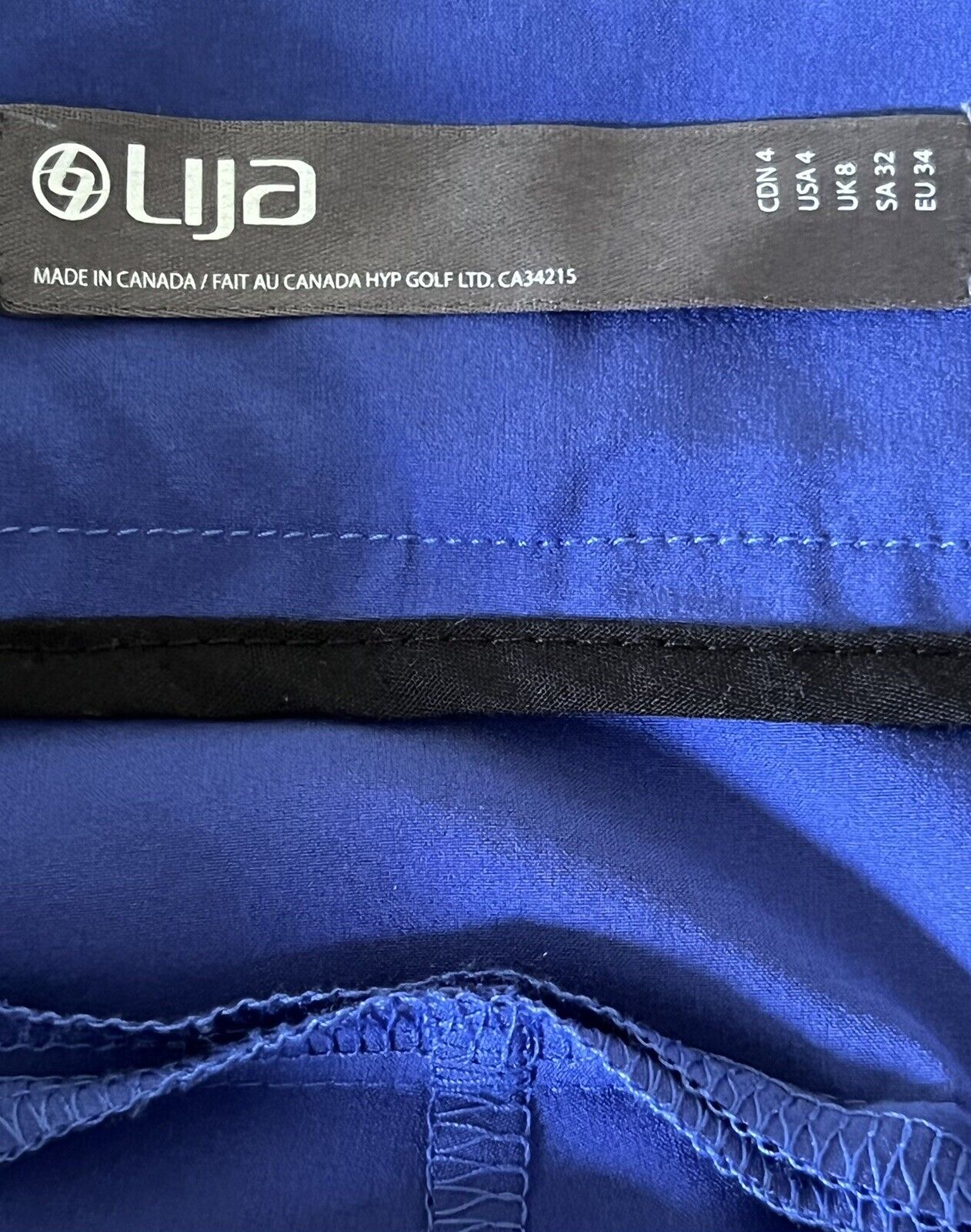 LIJA Women’s Golf Shorts Blue Sz 4