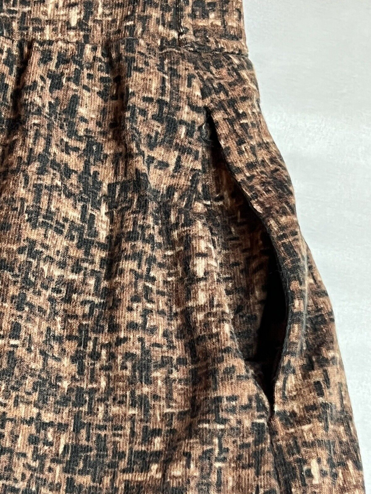 Robert Louis Brow Multicolor Brown Maxi Skirt Size M