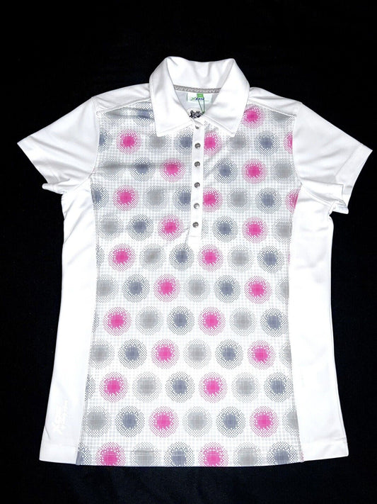 XDS Daily Sports Women’s Polo Golf Shirt White Sz M