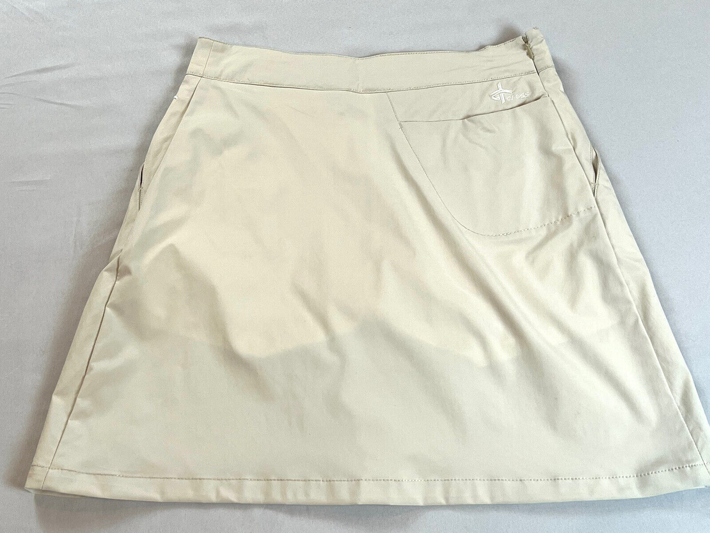 T-Cross Women’s Golf Skirt Skort Beige Sz 36