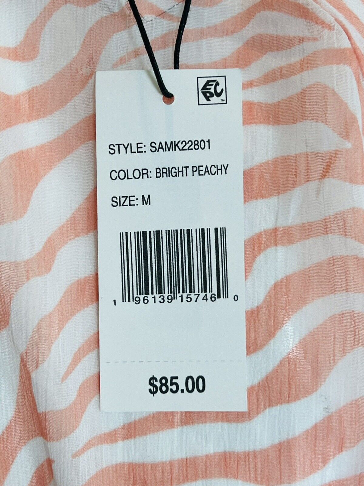 MSRP $85 Sanctuary Fresh Squeezed Cover-Up Dress Swimsuit Size M Peach (#1)