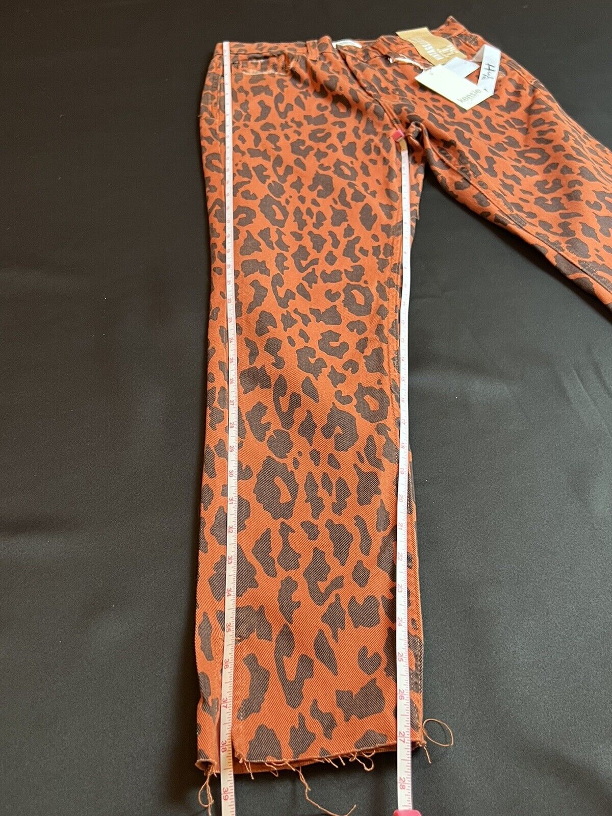 Kensie Vintage Luxe The Ultimate High Rise Skinny Leopard Print Jeans Size 4/27