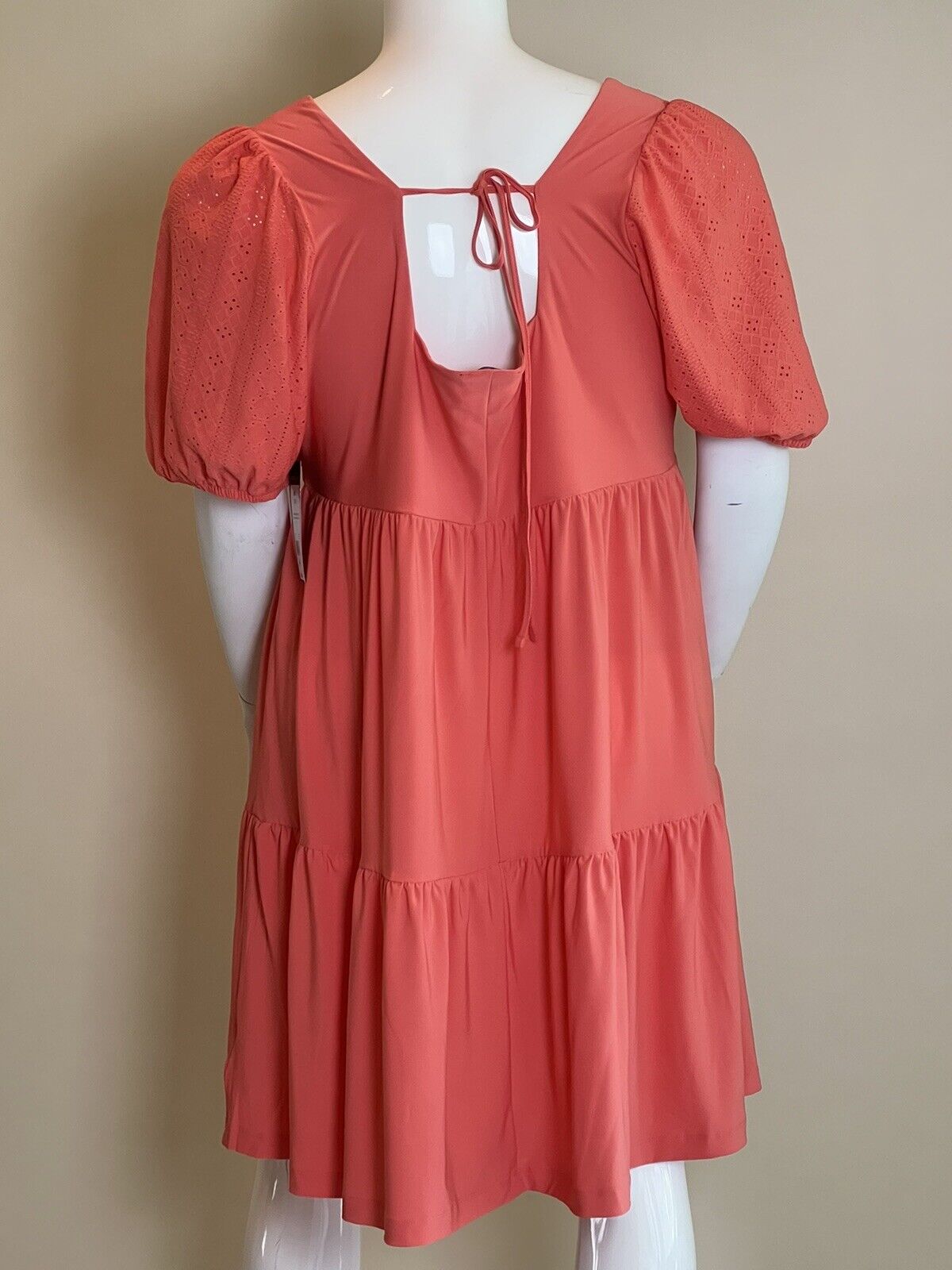 BCBG Paris Women's Babydoll Mini Dress Size 2XL Orange (#2)