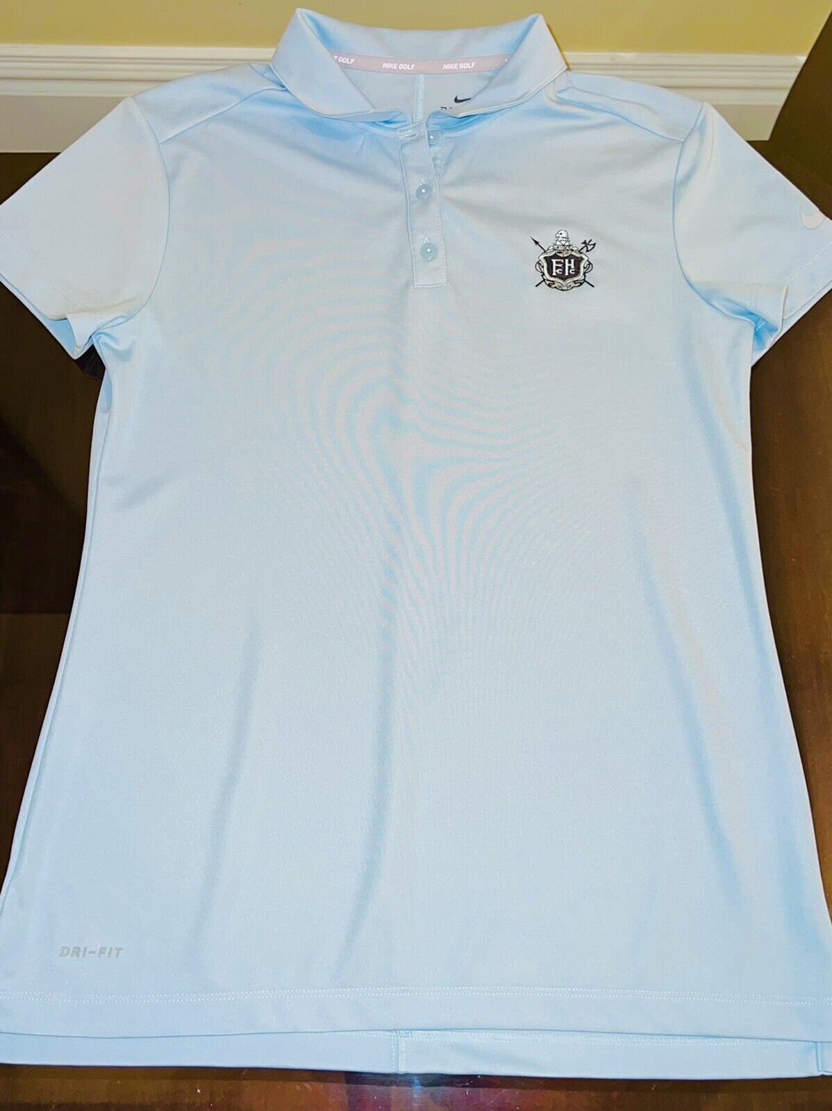 NIKEGOLF Women's Golf Polo Shirt Sz S Blue