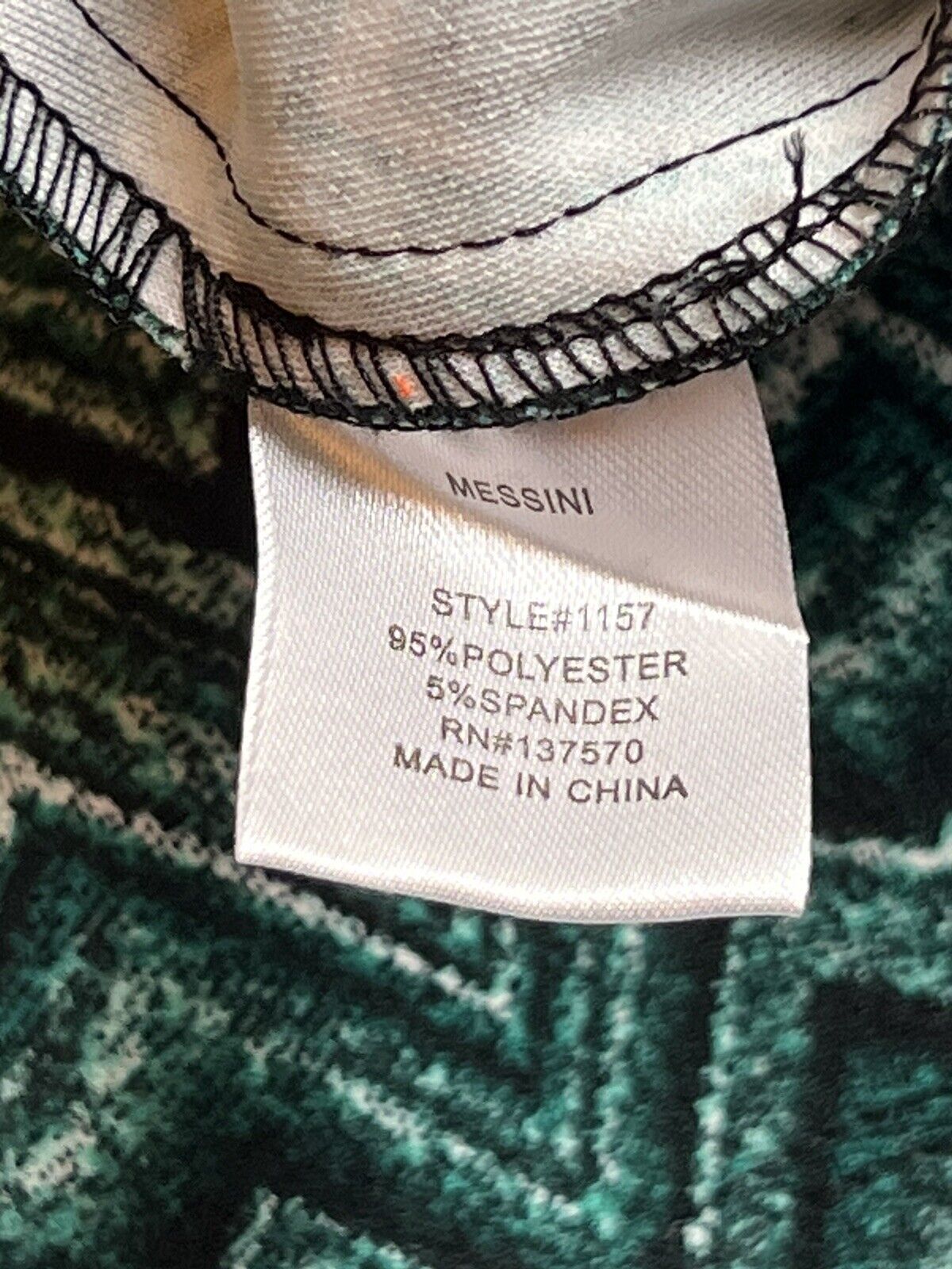 Messini Women's Skirt Size XL Green stripes