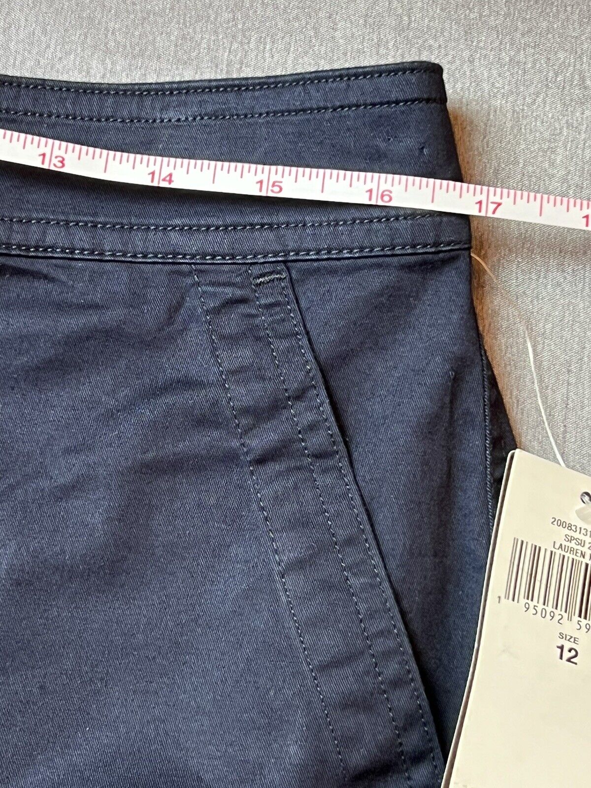 Lauren Ralph Lauren Women’s Cropped Pants Size 12 Navy Blue (5)