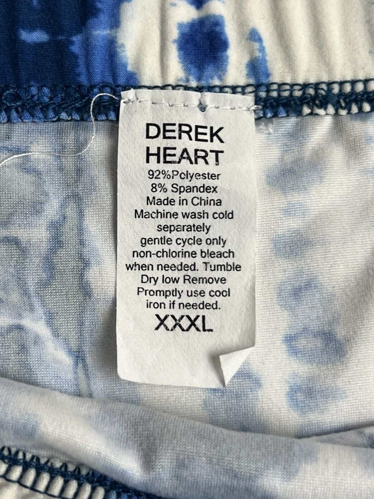 derek heart Women’s Stripes Blue White Sz 3XL Stretch Skirt