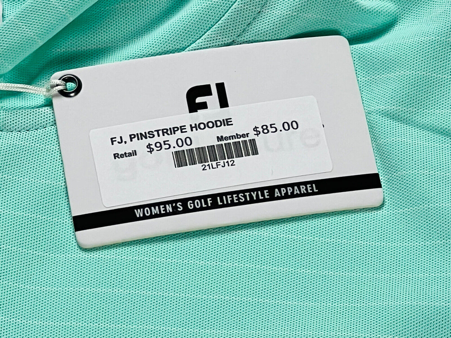 FootJoy Women’s Aqua Green golf athletic Sweatshirt size XSmall