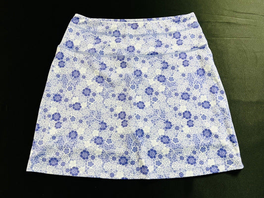 FUSION GOLF Women's Tennis Golf Skort Sz S Purple Floral Skirt Lavender