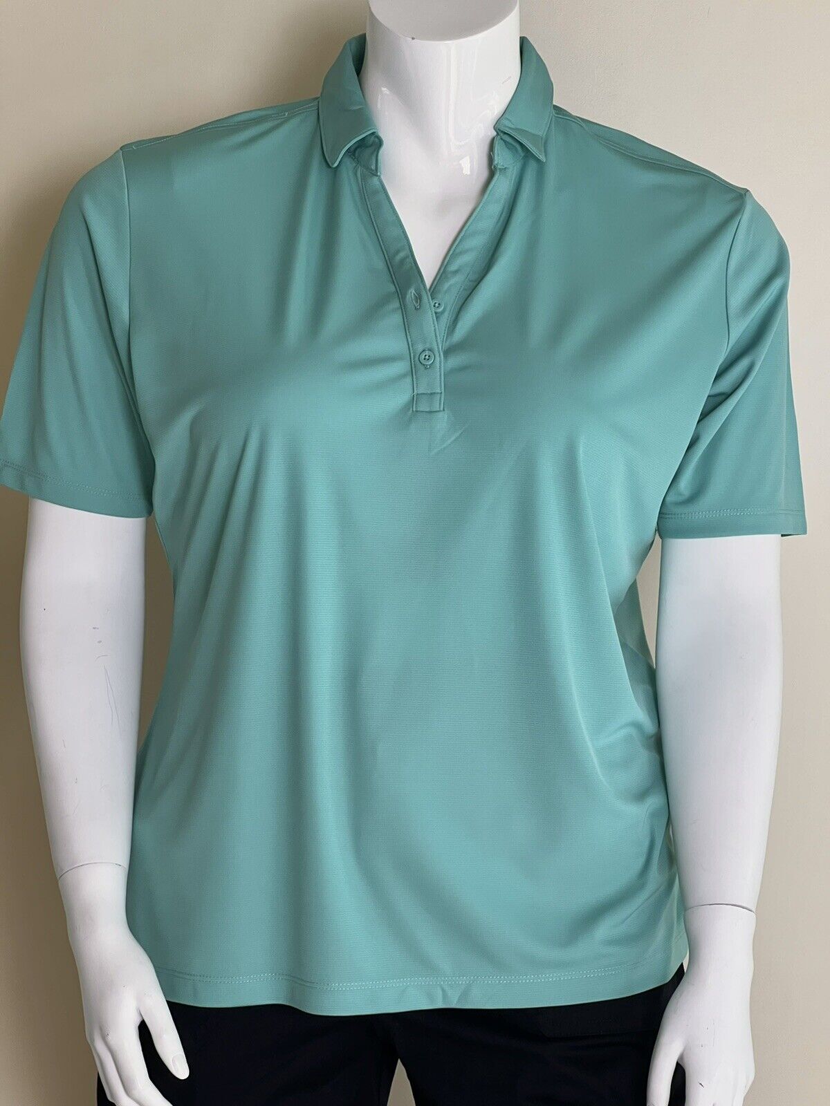 PRIME+PREUX Woman’s Polo Shirt Size XL Green (#1)