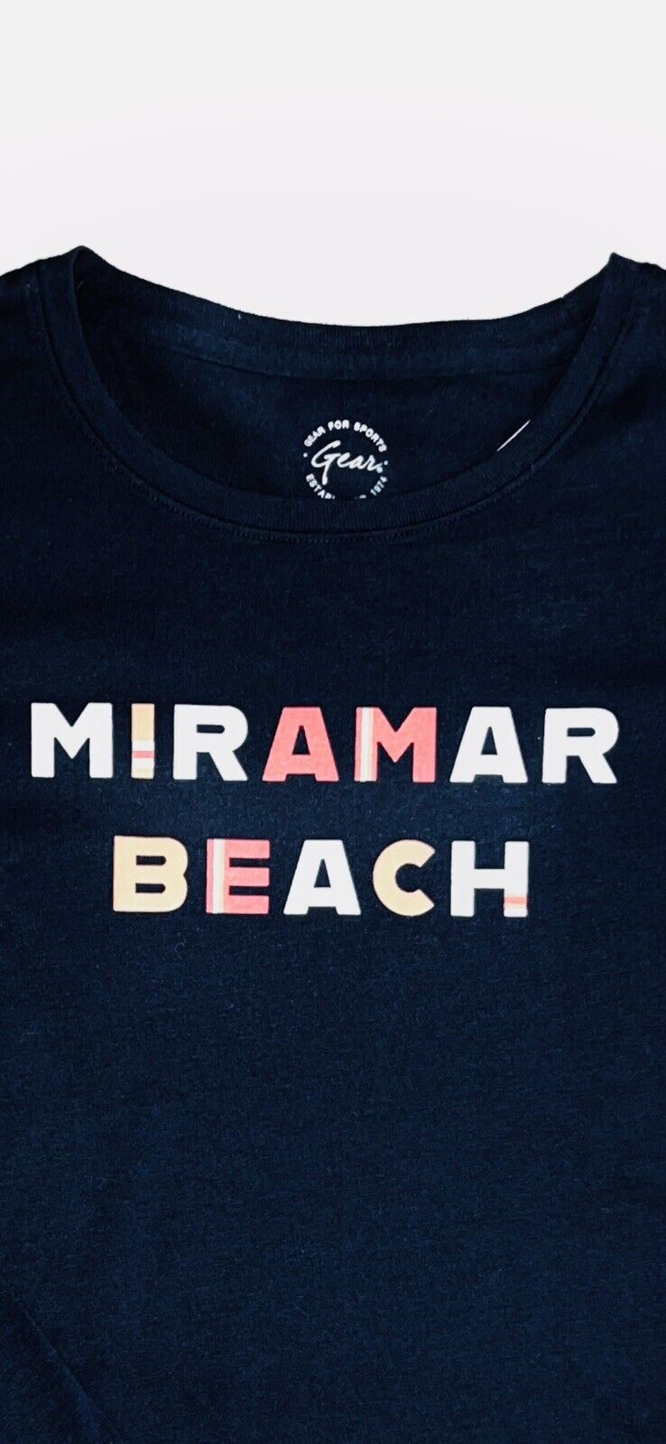 Gear For Sports Women's Long Sleeves Shirt size M Navy Blue W/Logo Miramar Beach