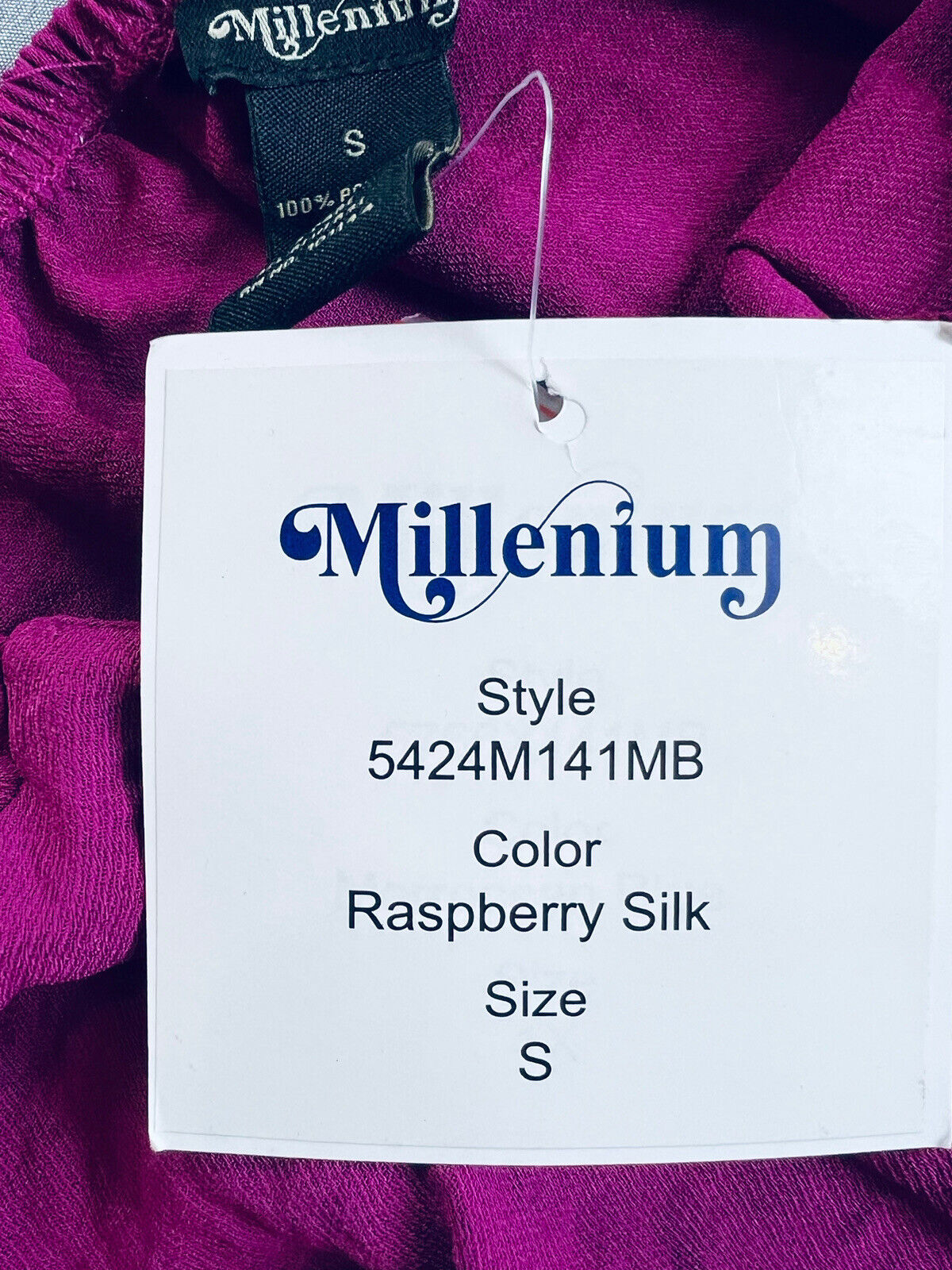 Millenium Women's Raspberry Dress Sz S Fuchsia