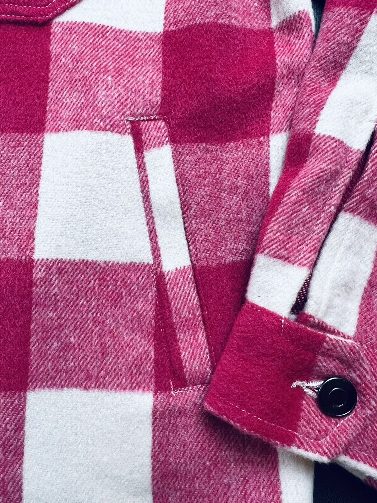 Velvet Heart Women’s Flannel Pink Plaid Long Sleeve Shirt Sz M