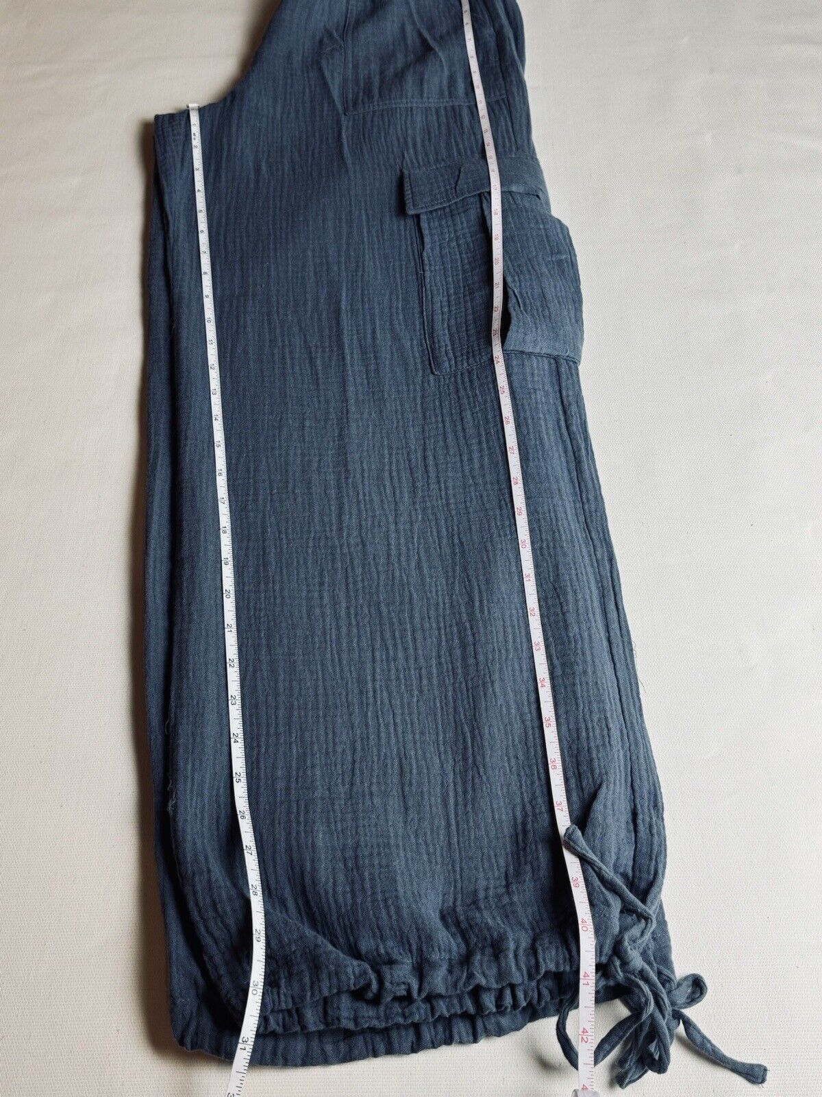 Indigo Rein Gray Cargo Cotton Loose Pants Sz M. (70)