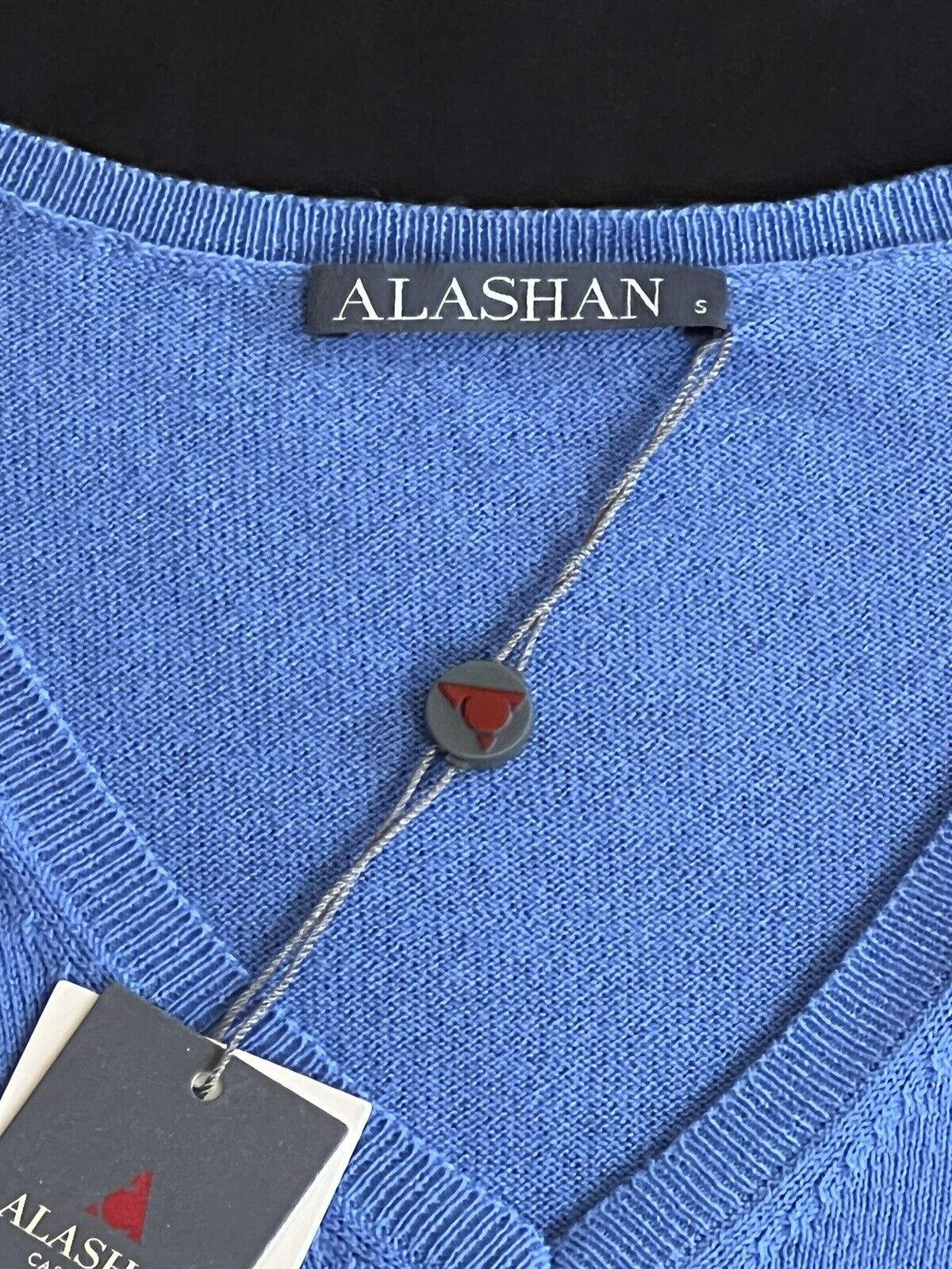 ALASHAN Cotton Cashmere Pullover Sweater, Women’s Blue Sz S