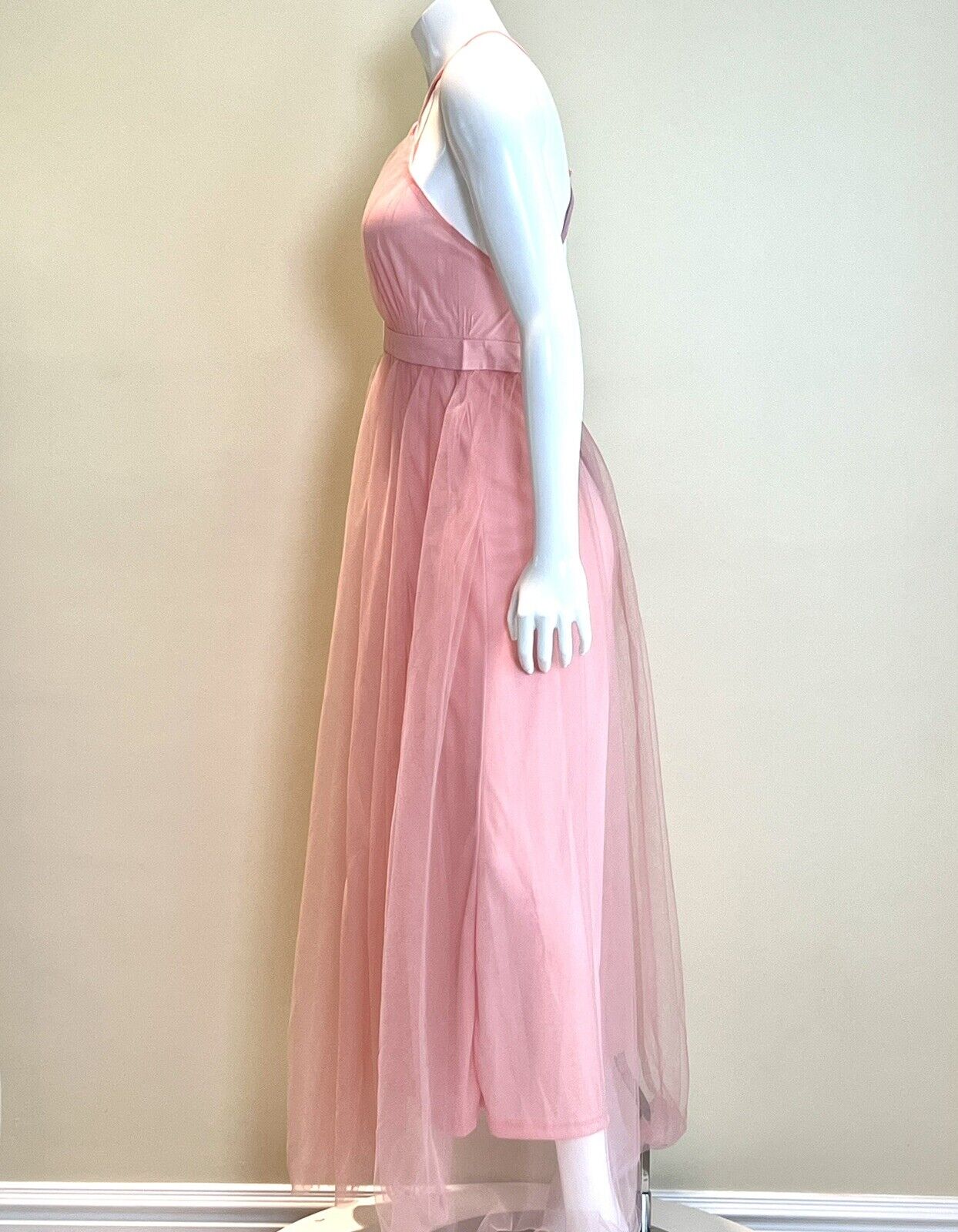 Floerns Womens Spaghetti Strap Maxi Cocktail Party Dress Pink Sz M (7)