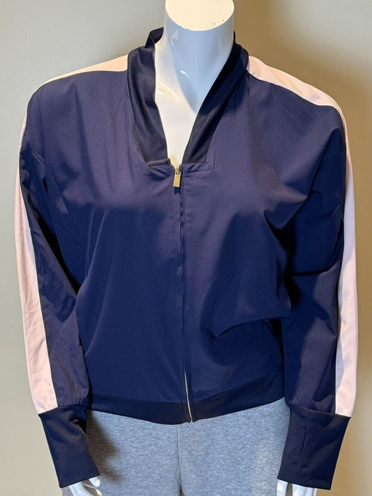 Anne Klein Sport Women’s Navy W/ Pink Sweatshirt Top Sz XL (70)